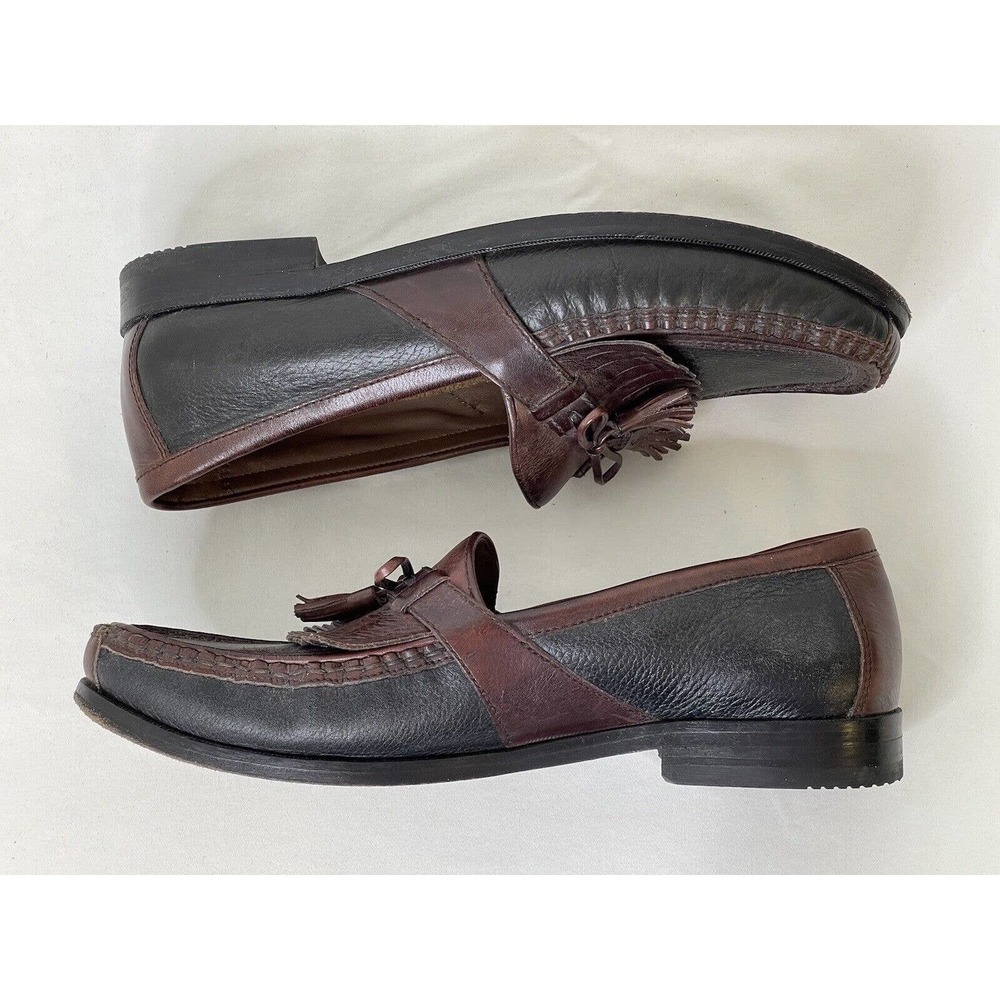 Johnston Murphy Aragon II Mens Kiltie Leather Tassel Red Loafer Sz 10.5 20-0592 - Picture 3 of 10